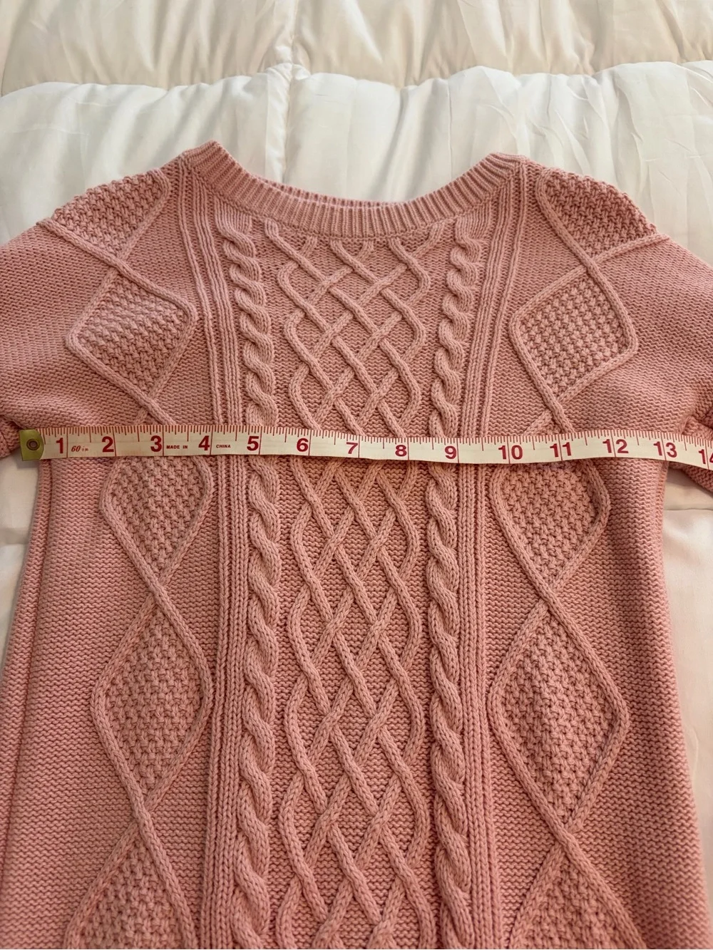 Gap Kids pink cable knit sweater dress - Size M